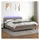 vidaXL Boxspringbett mit Matratze & LED Taupe 180x200 cm Stoff