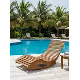 prestige home living outdoor Ergonomische Schwungliege aus Akazienholz - FSC® zertifiziert