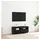 vidaXL TV-Schränk 100 x 35 x 40 cm Schwarz Holzwerkstoff