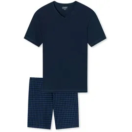 SCHIESSER Pyjama Schlafanzug Dunkelblau 54