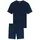 SCHIESSER Pyjama Schlafanzug Dunkelblau 54