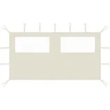 Pavillon-seitenwand Mit Fenstern 4x2 M Creme