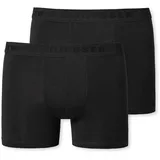 SCHIESSER Jungen Shorts 2er Pack - 95/5, Organic Cotton Schwarz 164