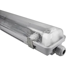 LEDVANCE Feuchtraumleuchte Kunststoff/Metall 120 cm IP65 inkl. Bewegungsmelder grau