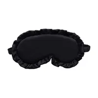 Seidene Schlafmaske Augenmaske Augenschirm, Bequeme und Super weiche Augenmaske ultimative Schlafhilfe, Sleeping Eye Mask Augenmaske Zum Schlafen (Schwarz)