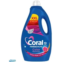 Coral Colorwaschmittel Optimal Color XXL Flüssigwaschmittel Pflege 60 WL 3 Liter