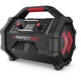 PerfectPro Baustellenradio ROCKTAGON 18V, DAB+ und UKW-Empfang, AUX-Eingang, USB Laden, Bluetooth 5.2, Stoßfest, IP65, OCT-18V