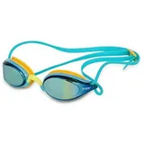 Vector X Schwimmbrille Viva 620M Schwimmbrille mit Spiegeln Für Männer & Jungen, (Verkaufspaket: Schwimmen Spiegelbrille, Anti-Fog & UV-Schutz, Für professionelle Schwimmer), Design für Haltbarkeit und Komfort gelb