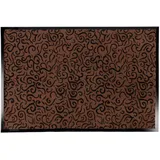 karathomeliving Design-sauberlaufmatte Brasil Braun 90 x 150 cm