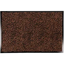 karathomeliving Design-sauberlaufmatte Brasil Braun 90 x 150 cm