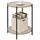 Woltu Beistelltisch (1-St), mit 2 Ablagen Abnehmbarer Tischplatte aus MDF beige
