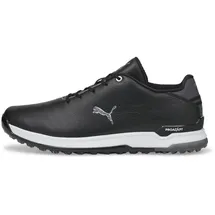 Puma Proadapt Alphacat Herren-Golfschuh aus Leder, schwarz/silberfarben, 43 EU