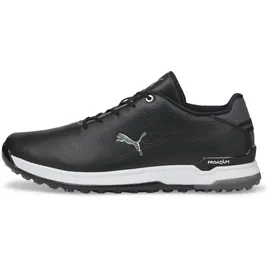 Puma Proadapt Alphacat Herren-Golfschuh aus Leder, schwarz/silberfarben, 43 EU