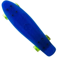 Masterline Master Skateboard Mini Longboard Skateboard - blau