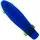 Masterline Master Skateboard Mini Longboard Skateboard - blau