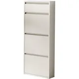 [en.casa] Sokndal 50 x 118 x 15 cm Pfefferweiß / weiß