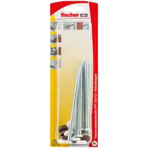 Fischer Fensterrahmenschraube 7,5 x 112 mm Dübel 6 Stück