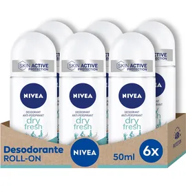 BEIERSDORF Dry Comfort Fresh Roll-on 6 x 50 ml