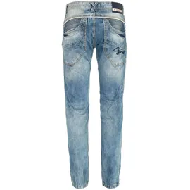 Cipo & Baxx "Jeans", Herren, Gr. 40, Länge 32, blau (jeans hellblau), 100% Baumwolle, unifarben, figurumspielend lang, Jeans 5-Pocket-Jeans, in Straight Fit, C-1150