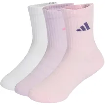 adidas Cushioned Sportswear Crew Socken 3er Pack Clear Pink/White/Ice Lavender 19-21