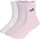 adidas Cushioned Sportswear Crew Socken 3er Pack Clear Pink/White/Ice Lavender 19-21