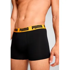 Puma Boxershorts 2er Pack Schwarz / Blau / Orange S
