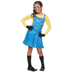 Rubie ́s Kostüm Minion Girl, Lizenziertes Minion Lady Kostüm für Mädchen blau 122-128