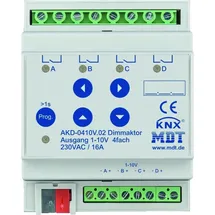 MDT technologies Dimmaktor 4-fach 4TE REG 1-10V RGBW AKD-0410V.02