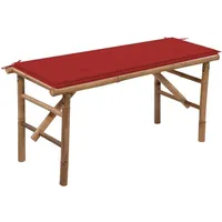 VidaXL Klappbank 120 x 3 x 50 cm Rot