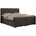 Boxbett CARMEN 160/200 Dunkelgrau Kunstleder H4