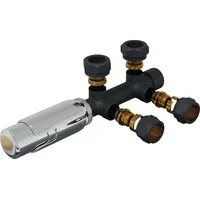 Hago HAGO24 Thermostat Heizkörperregler Zweirohrventil Anthrazit 50mm Rohrabstand Mittelanschluss