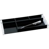 WEDO 601601 Stifteschale (Acryl Exclusiv) glasklar/schwarz