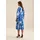 Seidensticker Midirock Damen Paisley Blau/Weiß 38