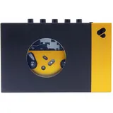 wearerewind Amy Tragbarer Kassettenspieler mit Bluetooth, Black Yellow