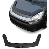 Omac Lüftungsgitter Motorhaube Deflektor für Citroen Berlingo Partner Tepee 2008-20 Dunkel (1 St), Luftabweiser, Abweiser, Schneeschutz, Langlebig,Einfache Montage schwarz