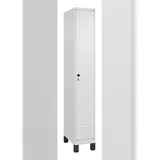 C+P Spind Classic PLUS, Füßen, 1 Abteil, HxBxT 195x30x50cm, Sicherheitsdrehriegel, Verkehrsweiß von PROREGAL