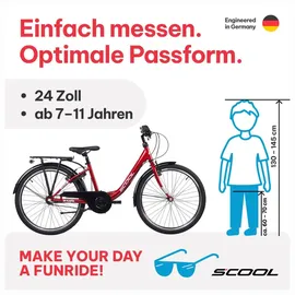 S'COOL chiX 24 Zoll rot/weiß