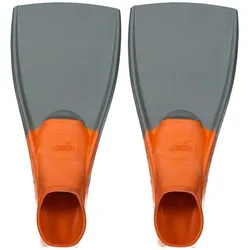 Schwimmflossen Speedo Long Blade Fin au grau|orange 2XS