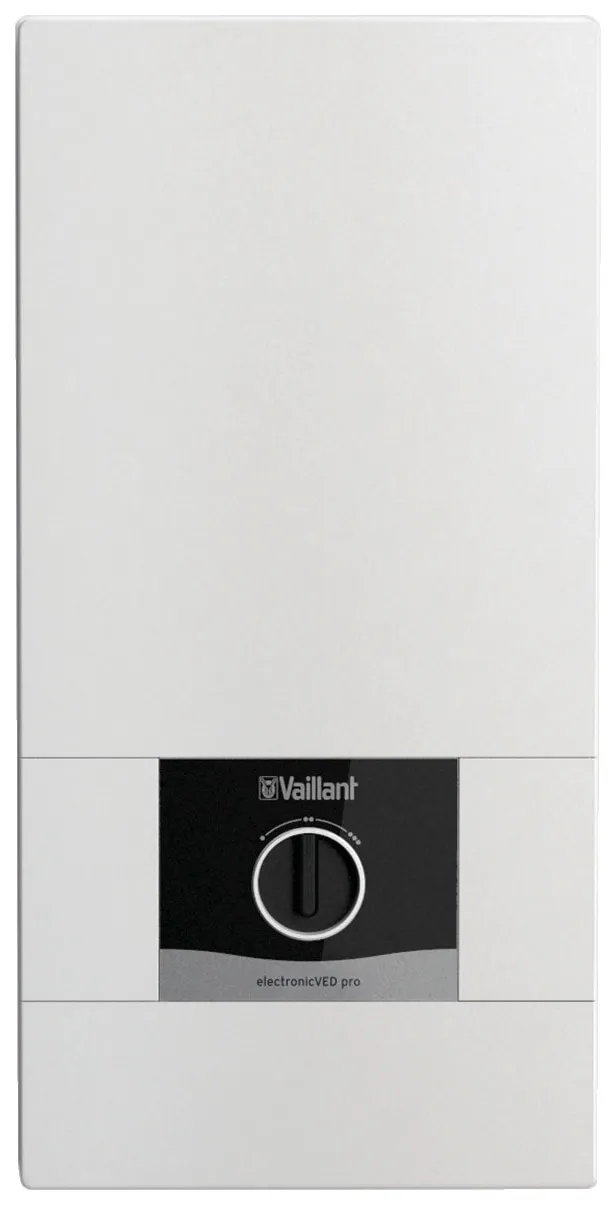 A (A+ bis F) VAILLANT Durchlauferhitzer "VEDE18/8PRO" mit extra flacher Bauweise Gr. 18 kW, weiß