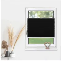 deco-raum Plissee Basic 75 x 150 cm schwarz