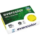 Clairefontaine Recyclingpapier Evercolor gelb DIN A4 80 g/qm 500 Blatt
