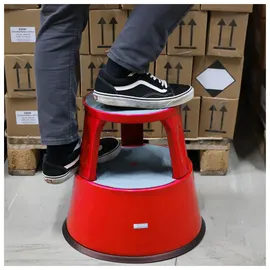 Dönges Rollhocker, Metall, rot