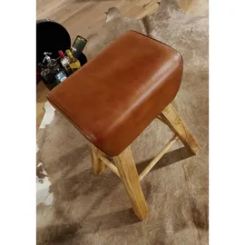 Wohnling Barhocker WL6.011 braun Leder, 1 St.
