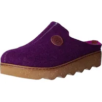 Rohde Easy N 35 Clogs Damen Hausschuhe Pantolette Filz 6120 59 Brombeere, Schuhgröße:36 EU - 36