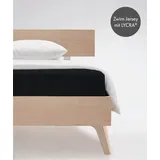 FLEURESSE Comfort 001117 Jersey 200 x 200 - 200 x 220 cm schwarz