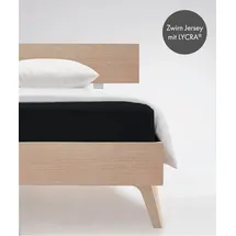 FLEURESSE Comfort 001117 Jersey 200 x 200 - 200 x 220 cm schwarz