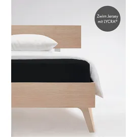 FLEURESSE Comfort 001117 Jersey 200 x 200 - 200 x 220 cm schwarz