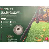 pside Parkside® PLSA 40-Li D2 Laubbläser mit Klingen, 40 V, ohne Akku und Ladegerät, grün