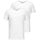 JACK & JONES Jack - Jones T-Shirt im Pack JACBASIC V-NECK TEE, Kurzarm, einfarbig, Baumwolle Schwarz S