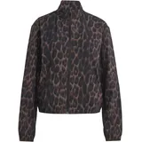 adidas Workout Essentials Leopard Woven, Damen Rollkragenpullover, braun - S